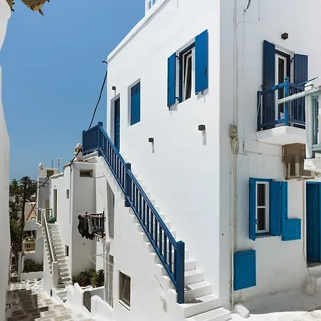 White And Grey Chora Apartman Mykonos Town